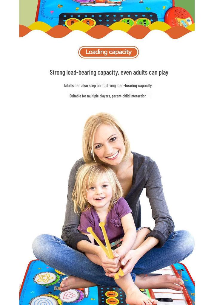 Foot-Pedal Piano Mat: Children's Music & Dance Game for Early Education & Parent-Child Fun