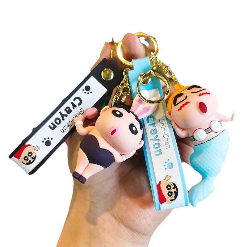 Creative Shin-chan Cartoon Keychain Pendant for Students & Couples