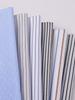 Blue, White, Gray Striped Cotton Fabric for Summer Shirts and Work Dresses