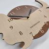 Dachshund Wall Clock, Cream and Beige, Stylish Wooden Analog Wall Clock, Silent, Wall Decor, Bedroom, Home, Room Decor