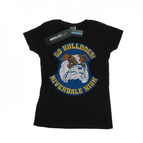 

Riverdale Womens/Ladies Riverdale High Bulldogs Cotton T-Shirt XXL білий