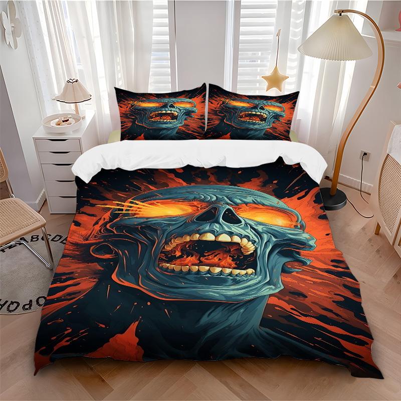 

3pcs bedding set Mutant Includes 1 Comforter + 2 Pillowcases, Without Pillow Inserts, Soft Comfortable, Lightweight Breathable058 135x200cm