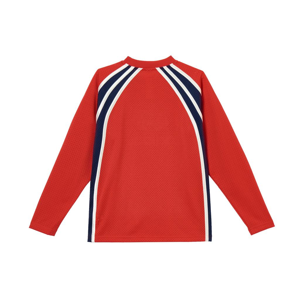 adidas Originals Comfortable Fashionable Simple Versatile Long Sleeve Breathable T-Shirt Men Tops Light-Crimson JD5376