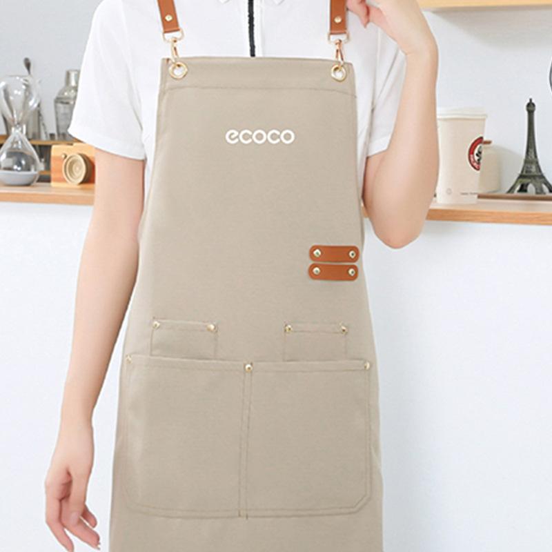 Apron Home Kitchen Cooking Food Waterproof and Oil-proof Work Clothes Women Work Dust and Dirt