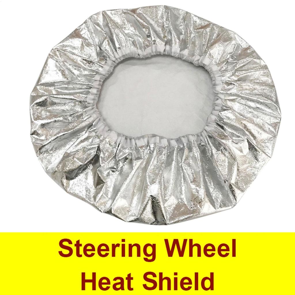 Universal Car Steering Wheel Cover Summer Sunscreen SunShade Aluminum Film Reflective Heat Insulation Interior