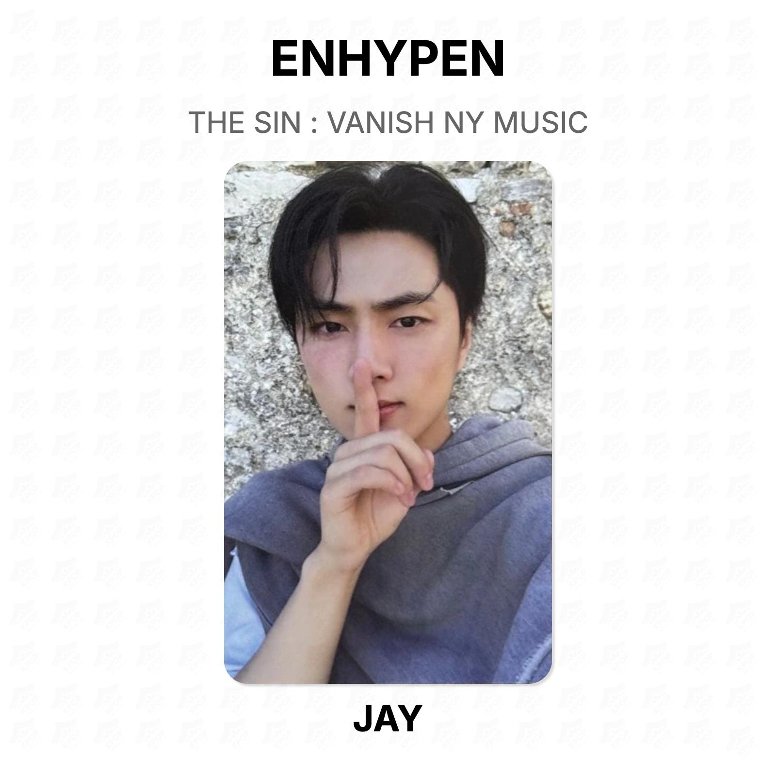 ENHYPEN THE SIN : VANISH NY MUSIC Official Photocard JAY 02