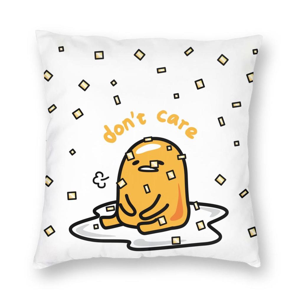 Christmas Gudetama The Lazy Egg Pillowcase Printing Polyester Cushion Cover Decorations Pillow Case Cover Chair Zippered 18''