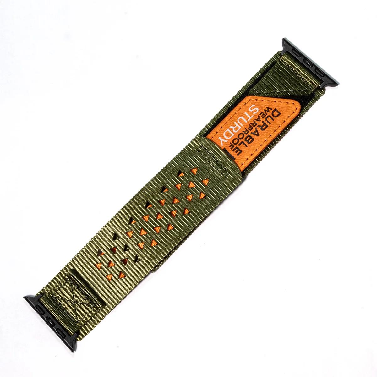 

Sports Nylon Loop For Apple Watch Bands 49mm Ultra2 44mm 40mm 45mm 41mm 46mm 42mm Bracelet for Iwatch Series 10 9 8 7 6 5 4 42-44-45mm 46mm 49mm