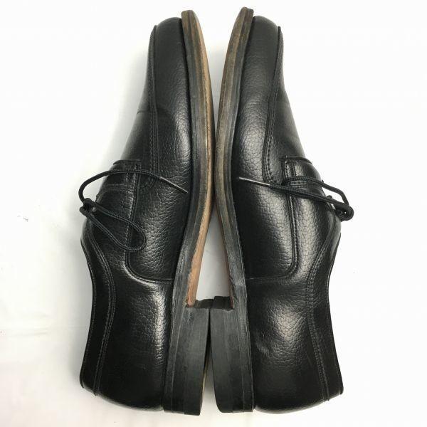 60s Vintage DEAUVILLE Rare CORFAM Leather U-Tip Business Shoes Black size 9 26.5-27.0(USED)