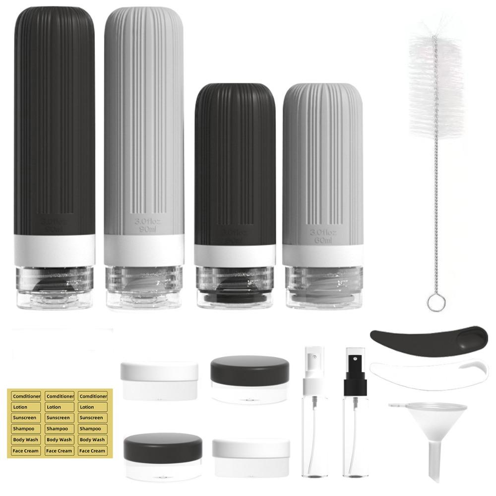 

Portable Travel Bottles Gel Storage Bottles Airplane For Toiletries Essential Accessories set 10