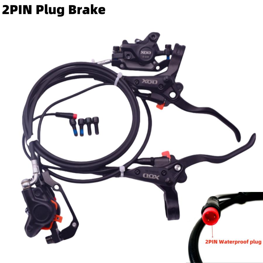 XOD Ebike Bicicletă Frână Disc Hidraulică Schimbător cu control al puterii electrice Frână disc hidraulică de bicicletă Mufă SM / 2PIN