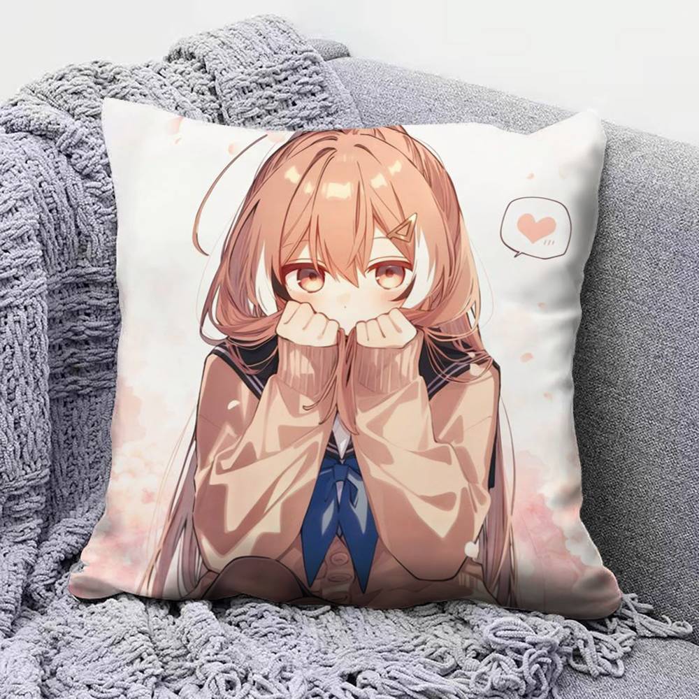 Moon Nanashi Mumei Home Sofa Cushion Covers and Aecorative Custom Pillow Covers