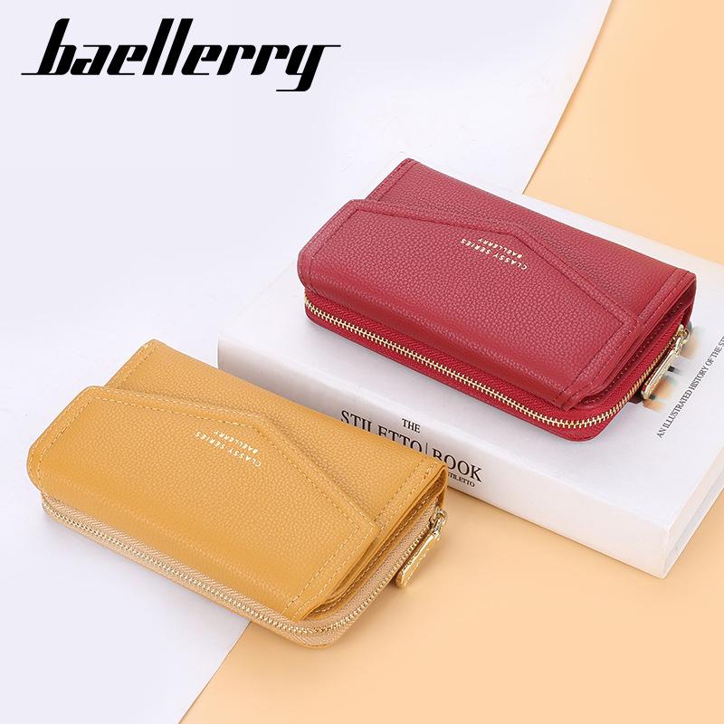 Versatile High-End Women's Cute Short Wallet with Card Slots & Zippered Coin Purse