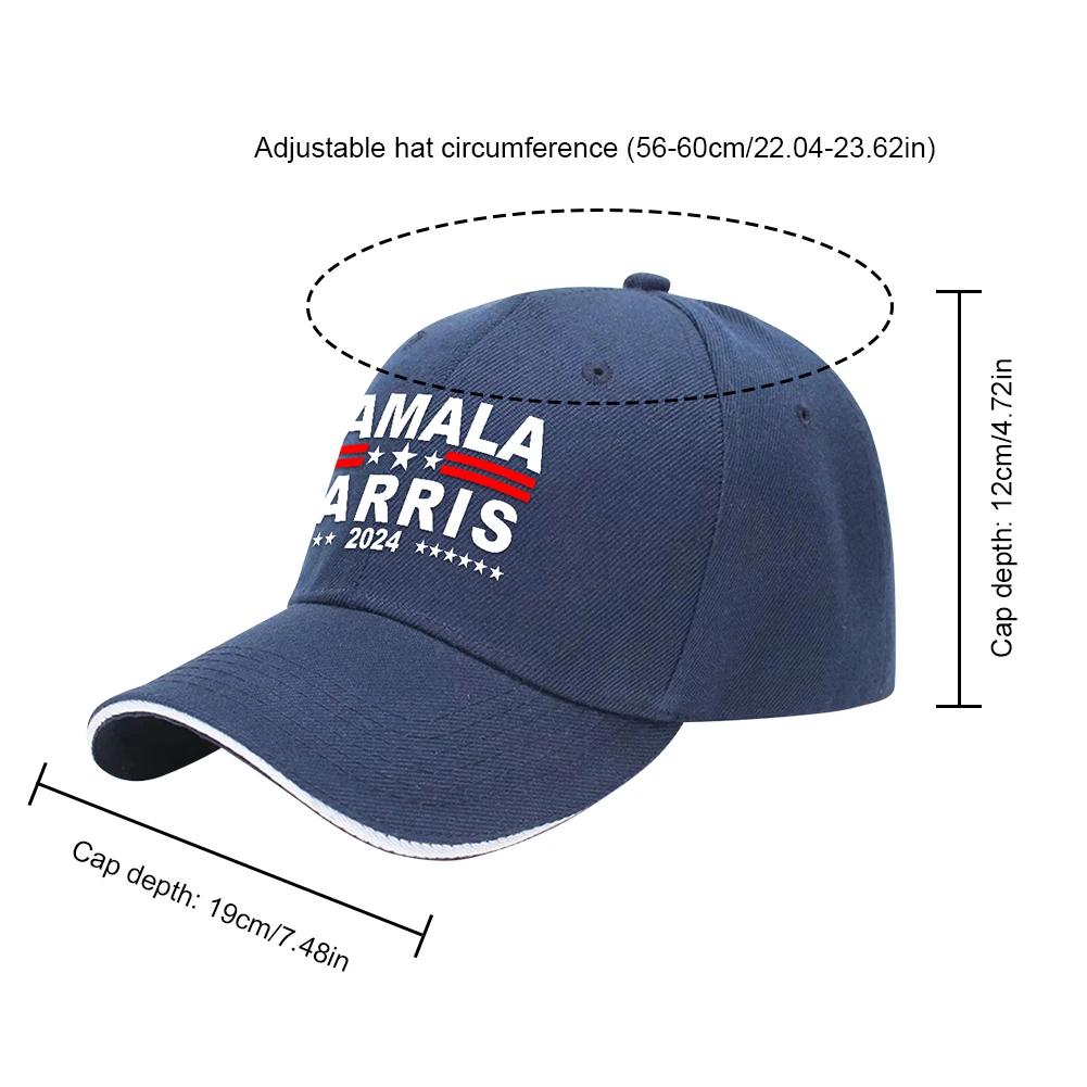 Kamala Harris Baseball Cap Unisex Baseball Hat Breathable Political Dad Hat Adjustable President Election Hat for Hiking Fishing