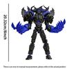 8 Inch Assembly Completed Action Figure 3D Printed Toys Multi-Jointed Movable Robot Action Figure Desktop Decorations