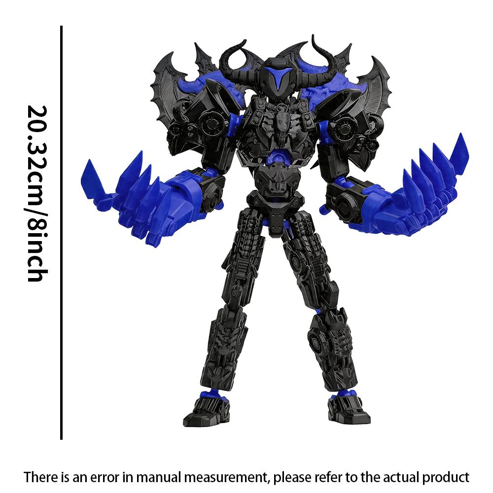 8 Inch Assembly Completed Action Figure 3D Printed Toys Multi-Jointed Movable Robot Action Figure Desktop Decorations