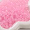 Glass Jelly Solid Color Imitation Jade Round Beads Loose Beads DIY Handmade Necklace String Beads Jewelry Accessories Beads for Jewelry Making