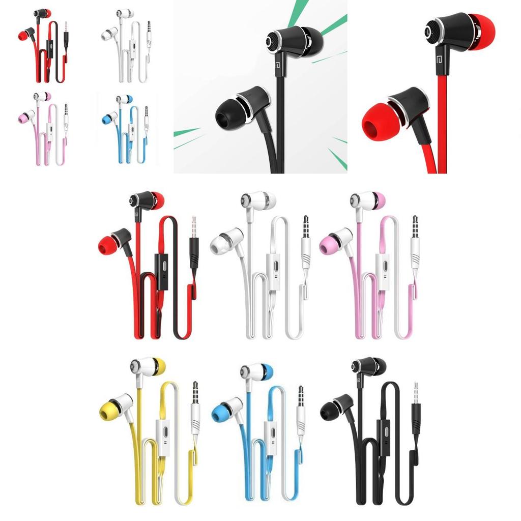 Colorful Stereo In-ear Earphones With Mic For Android And Pc By Lansiton Jm21