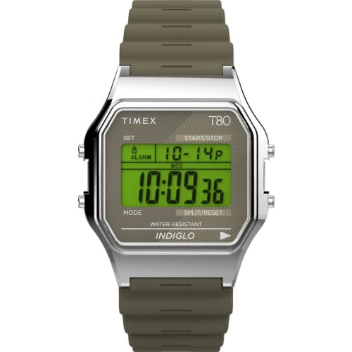 

Timex Watch T80 TW2V41100 Green