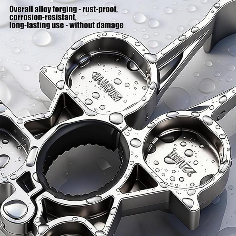12 in 1 Faucet Aerator Wrench Tool, Multifunctional Metal Aerator Key Wrench With Ergonomic Handle for Various Plumbing Fixtures