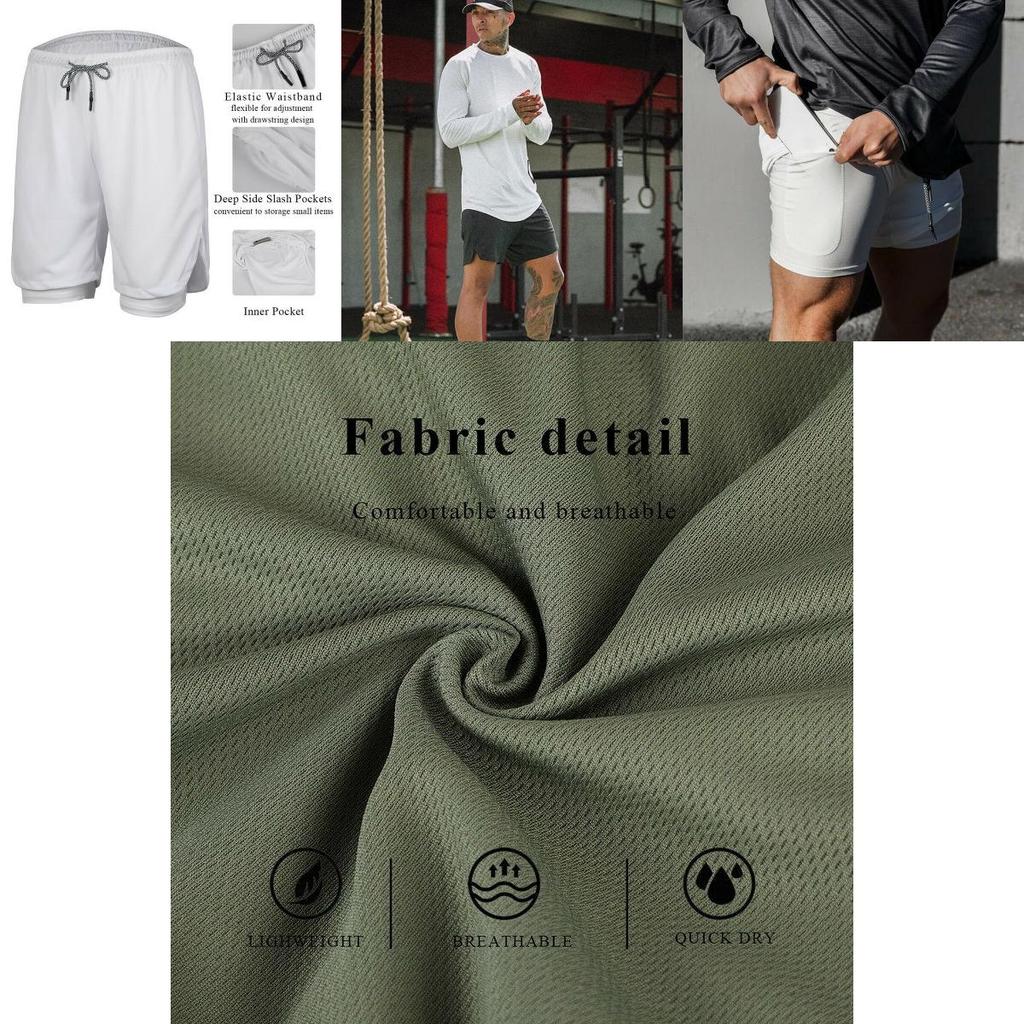 Men's Gym Fitness Bodybuilding Jogging Sport Shorts Casual Pants With Secure Pockets For Enhanced Convenience