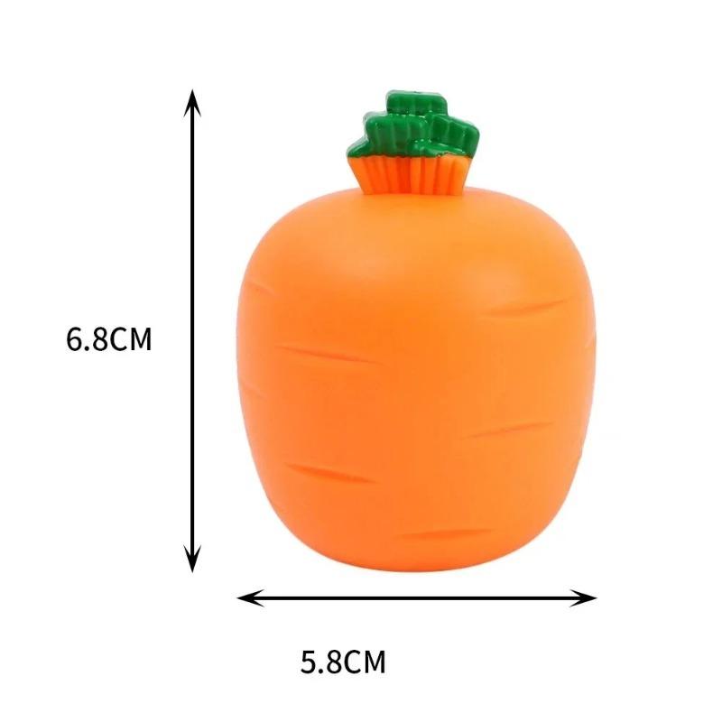 2 Stück Squishy Karotte Hase Quetsch Teleskopspielzeug Kinder Kinder Radieschen Hase Tasse Kneten Musikspielzeug Kreatives Stressabbau Geschenk