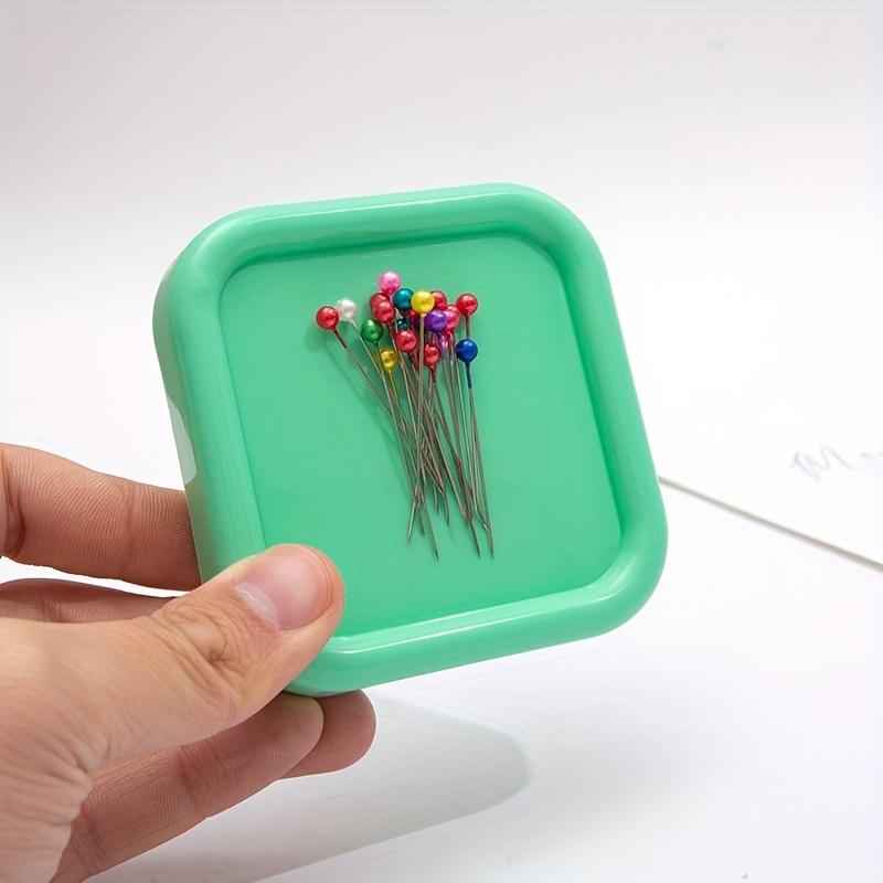 Magnetic Needle & Holder - Magnetic Base Suitable for Sewing Needles, Pins Storage, Plastic Magnetic Cushion for Sewing Table Organization, Craft Room