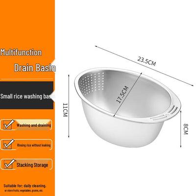 Stainless Steel Rice Washer & Vegetable Strainer
