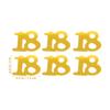 600Pcs Plastic Number Confetti Birthday Table Decor Shiny Smooth Festival Party Wedding Celebration DIY Craft Invitations Cards