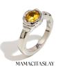 MamacitaSlay 316L Stainless Steel Zircon Irregular Ring 18K Gold Plated Waterproof Jewelry Women's Classic Ring High Quality