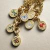 Painted Titanium Steel Butterfly Snake Dragonfly Swan Pomegranate Oval Diamond Necklace Fashion Light Luxury Love Collarbone Chain