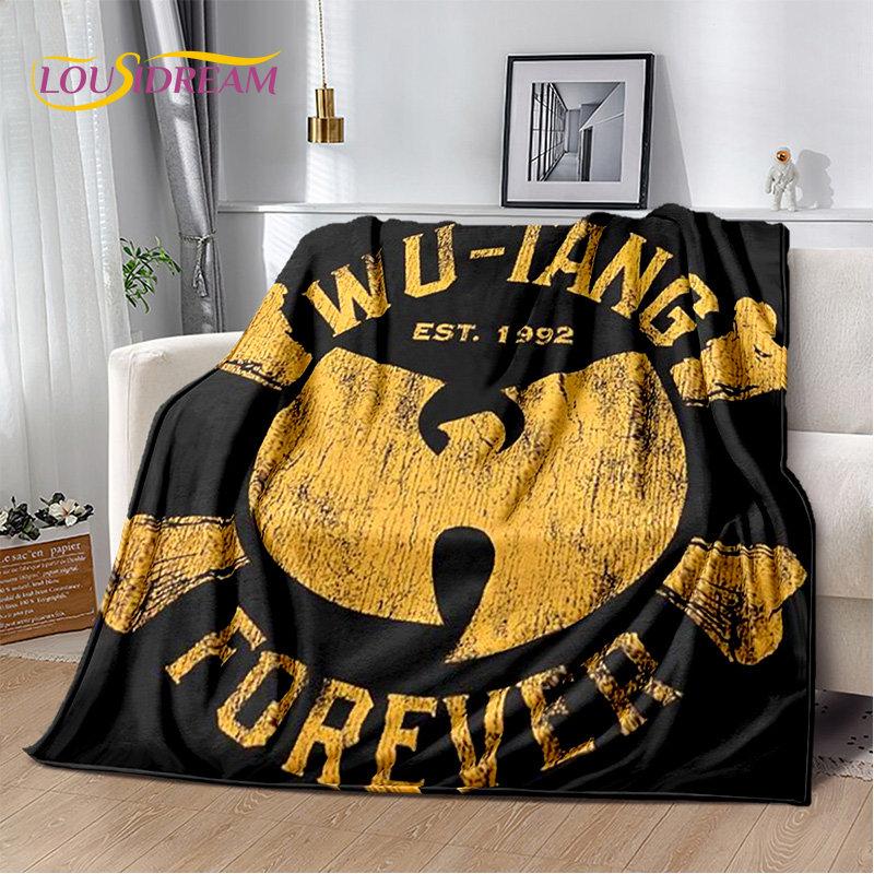 Wu T-TANG Clans Series Sign Soft Plush Blanket,Flannel Blanket Throw Blanket for Living Room Bedroom Bed Sofa Picnic Cover Kids
