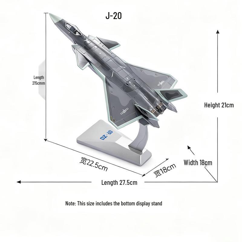 1:72 J-20 Fighter Jet Model