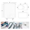 Marble Shower Curtain Set Creative Watercolor Ink Art Geometric Modern Bathroom Decor Floor Rug Bath Mats Toilet Lid Cover
