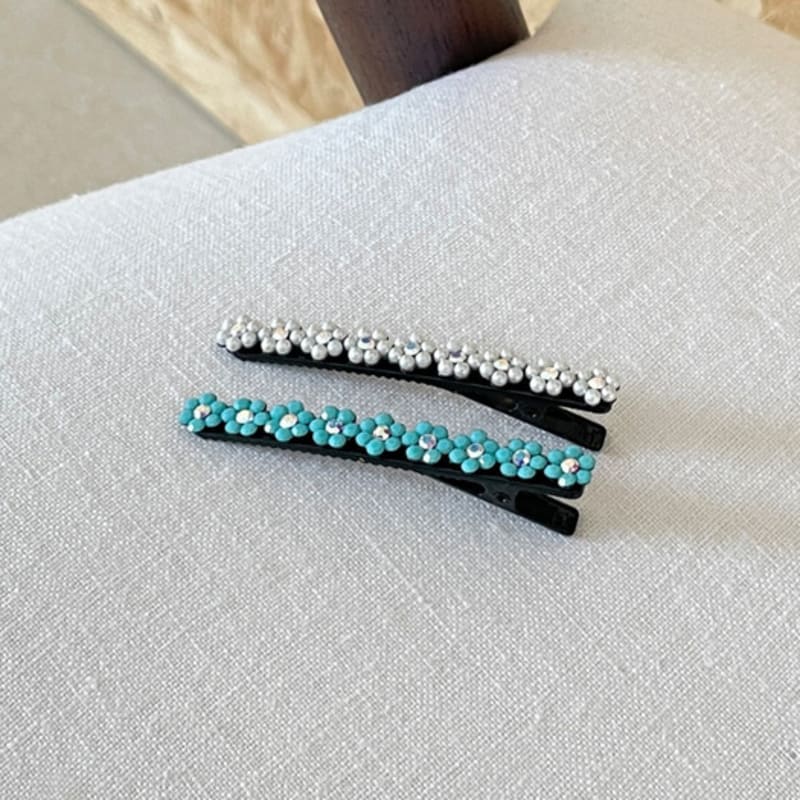 FANTASTIC PLANET Beads Flower Garden Hair Pin (2colors)