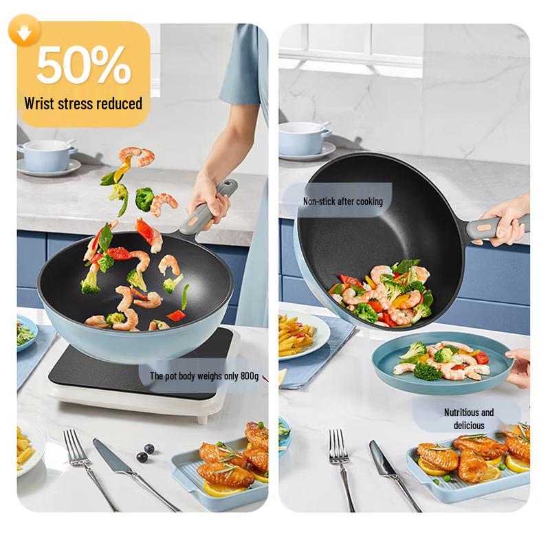 COOKER KING 30cm Non-stick Stainless Steel Wok