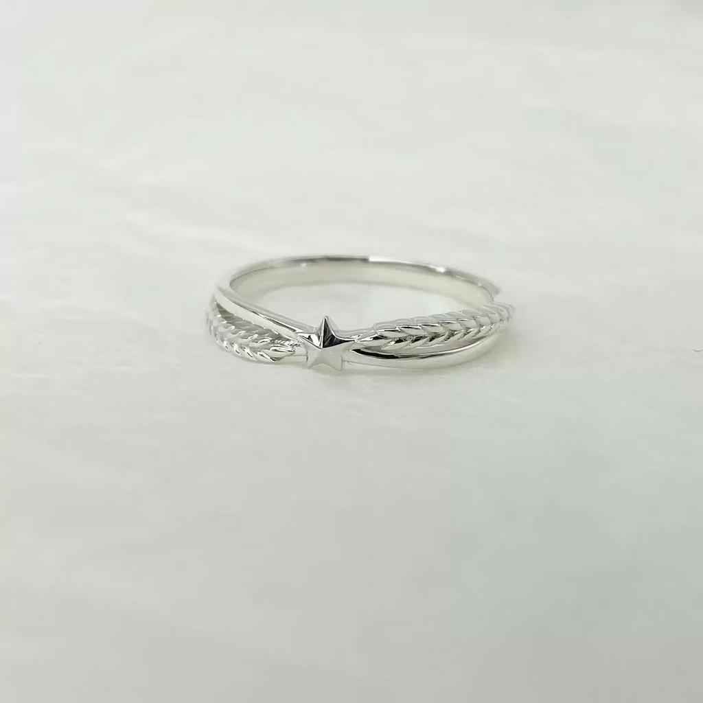 Earrings Imitation Mozambican Diamond Ring Couple Ring Wedding Crown 1 Carat Diamond Open Ring Ring Jewelry