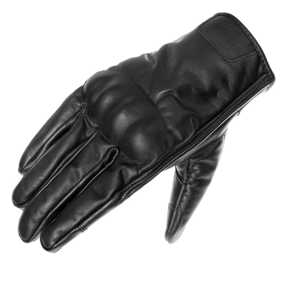 Komine 2025 Model Motorcycle Protective Leather Size L (KOMINE) 06-862 GK-862 Gloves, Black,