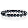 8mm Tiger Eye Crystal & Agate Beaded Bracelet - Handmade Elastic String