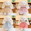 Chinese Style Bunny Plush Toy With Soft Short Pile Fabric For Children And Collectors