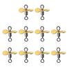 10Pcs Spin Fishing Lure Blades Plug Casting Fly Propeller Spinnerbait Prop DIY Fishing Lure Hook Bait Fishing Accessory
