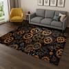 Punk Mechanical Gears Cartoon Carpet Rug for Home Bedroom Living Room Sofa Doormat Kitchen Decor,Kid Game Non-slip Area Rug Mat