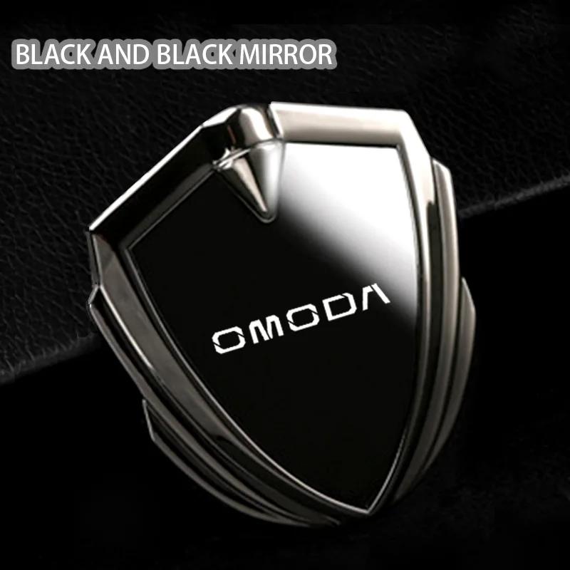 Metal 3D Emblem StickerFor Chery Omoda 5 E5 Ev 5 2025 Logo Key Cover Key Case Body Kit Parts Accessories Car Body Shield Badge