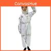 Fantasia de Astronauta Infantil Cosplay Macacão de Voo Espacial Unissex Roupa de Traje Espacial
