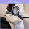Womens Casual Pu Tote With Color Blocked Pleated Design For Work And Leisure