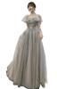 EightSTAR Slender Dress for Piano and Perfect for and Performances Dress Long, Lace, A-Line, Party, Evening, Recital, Concerts, Brides,