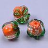 6pcs Mix Colorful Handmade Glass Persimmon Spacer Beads For Jewelry Making Bracelets Fruit Charm Loose Bead DIY Earring Keychain