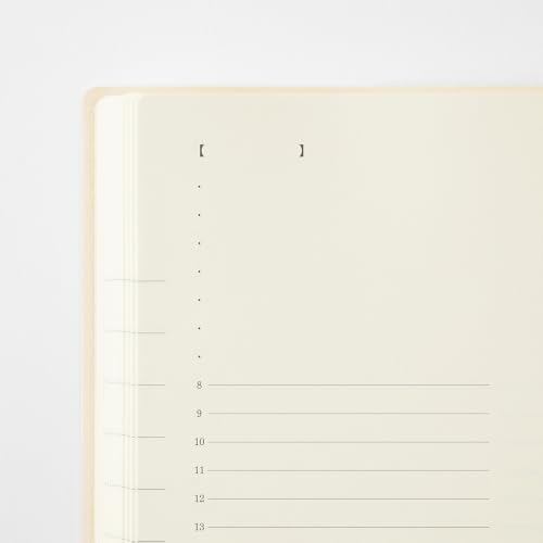 Midori MD PRODUCT MD Notebook Diary, 2027 Edition, A5 Size, Daily Planner, 1 Page Per Day, Item Number 22493006 (Starts December 2026)