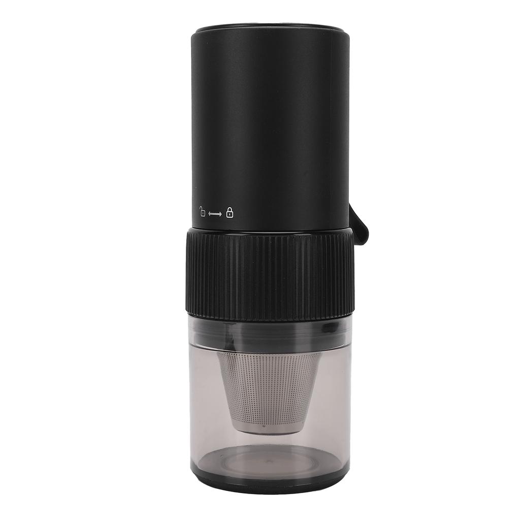 Portable Electric Coffee Grinder with Handle USB Rechargeable Auto Stop Quiet Adjustable Small Coffee Bean Grinder for