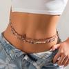 European-American Summer Beaded Navel Waist Chain - Sexy Elastic Beach Jewelry